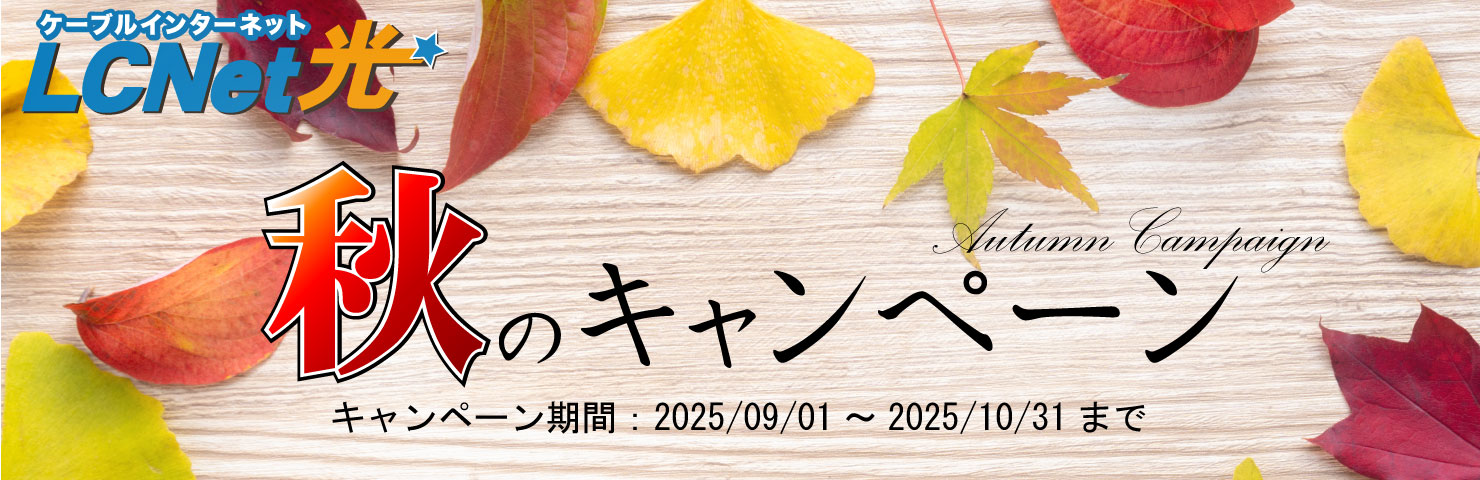 秋のキャンペーン